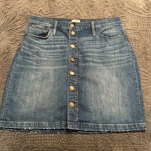 J Crew Denim Mini Skirt
